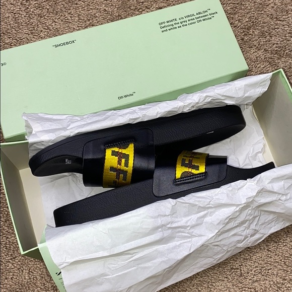 Off-White Black Industrial Slides (Size 10) 43 - Picture 8 of 8